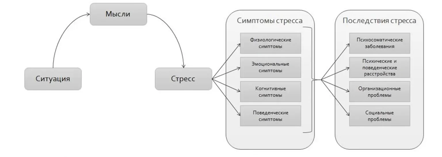 Реагирование на ситуацию. Симптомы стресса поведенческие эмоциональные когнитивные. Схема развития стресса. Схема возникновения стресса. Механизмы формирования психологического стресса.